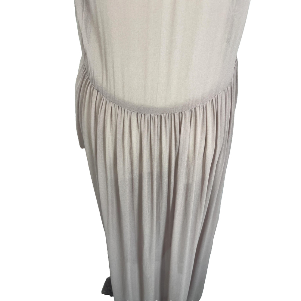 Sundance Silk Maxi Dress XS‎ Sleeveless Lace Sheer Coastal Romantic - Picture 11 of 14